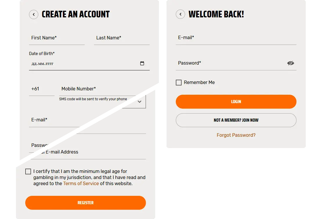 Ignition Login & Registration